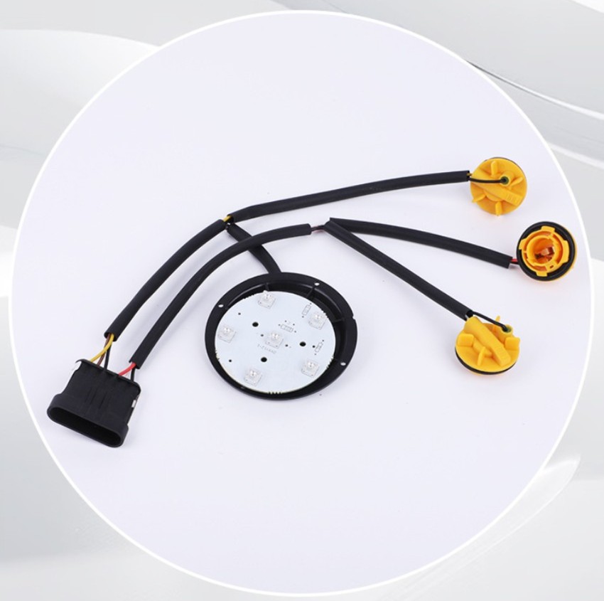 Custom automotive headlight taillight harness LED adapter terminal male female connector