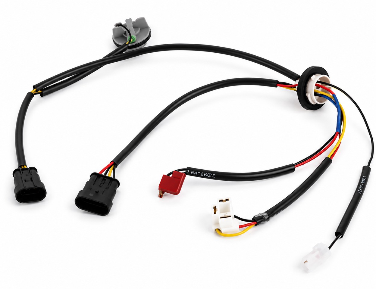 Automotive headlight taillight wiring harness connector terminal LED adapter conductive wire protective sleeve