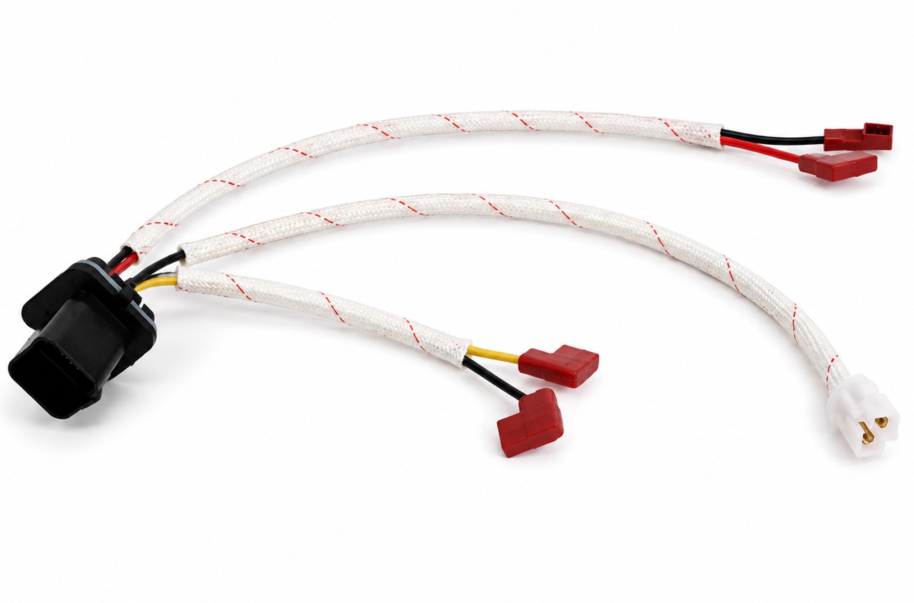 Custom automotive headlight taillight LED adapter male female terminal conductive wire connector for lighting systems