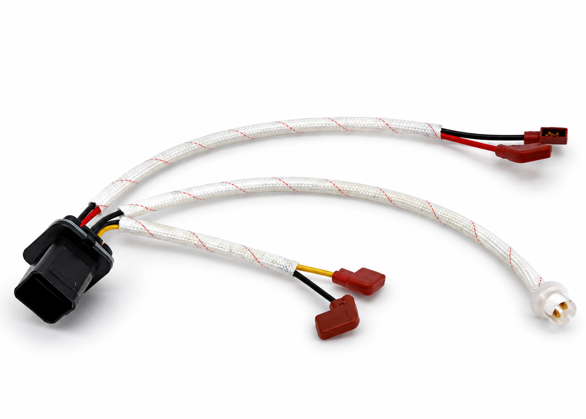 Direct headlight connector variant with multiple output cables
