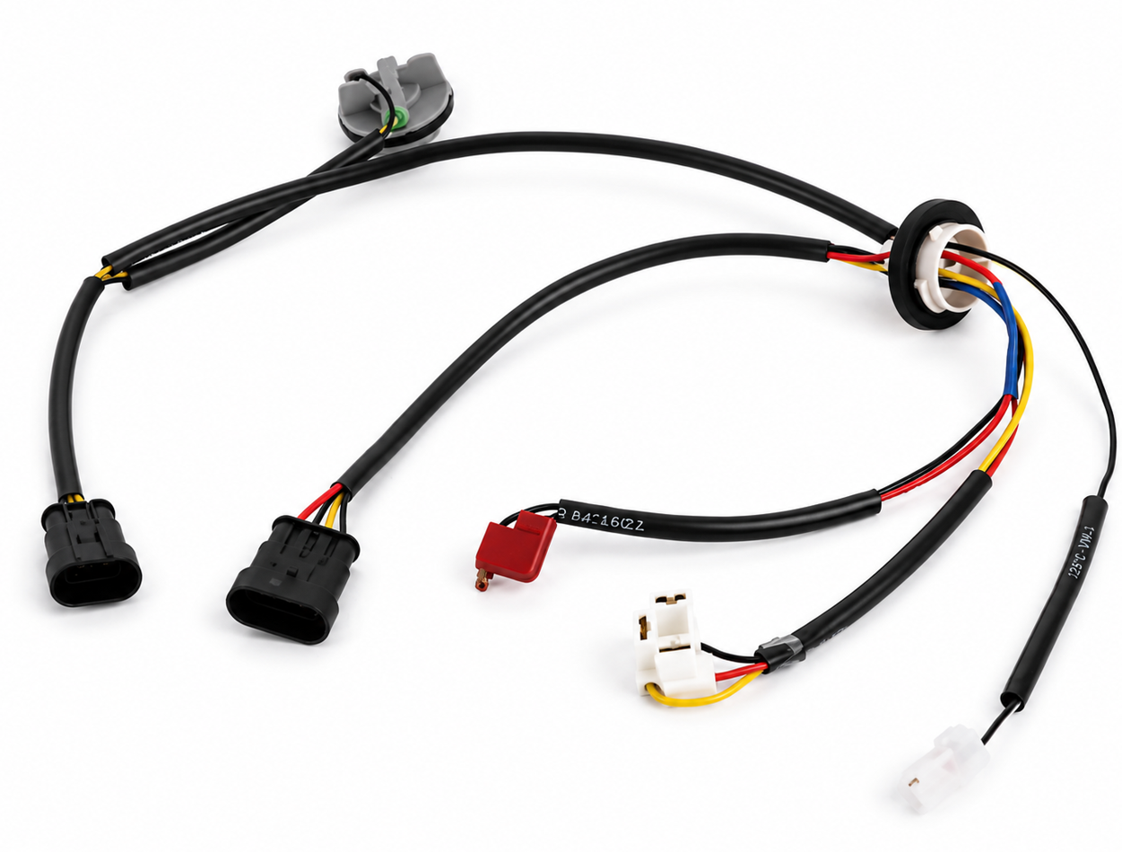 Custom Headlight LED Adapter — Male/female terminal · MOQ 10 pcs