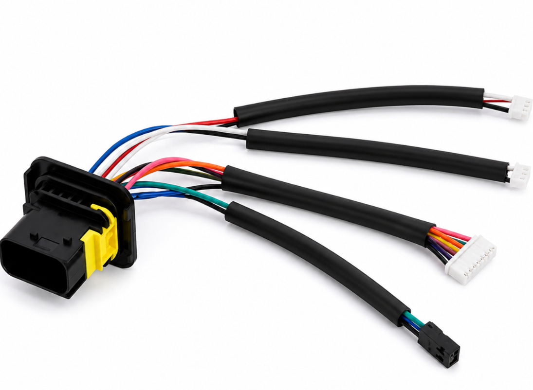 LED adapter main connector with 4-way JST/PH split outputs