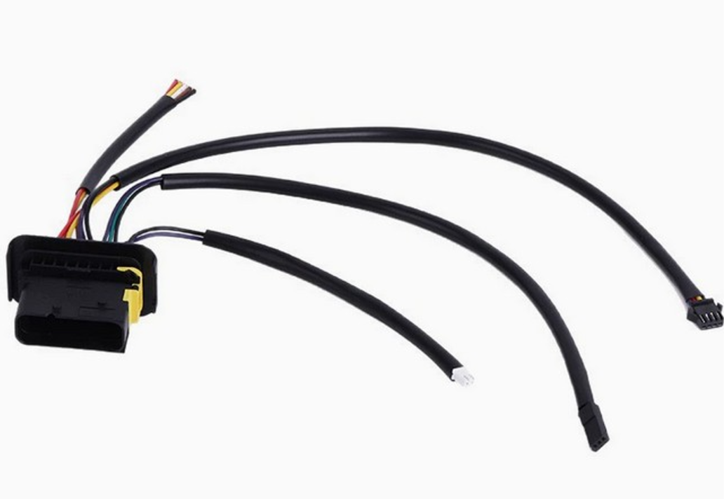 High-pin yellow-lock main adapter with multi-port outputs
