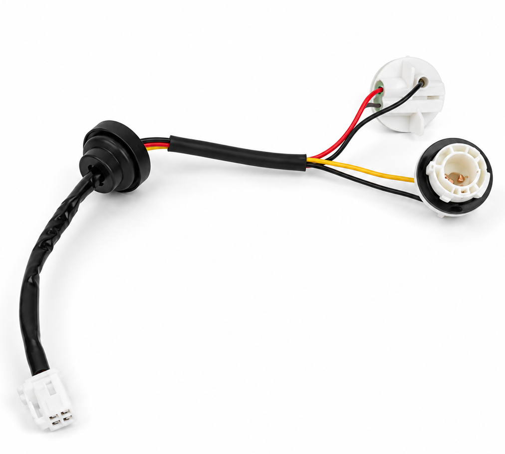 LED array harness variant with circular LED lamp