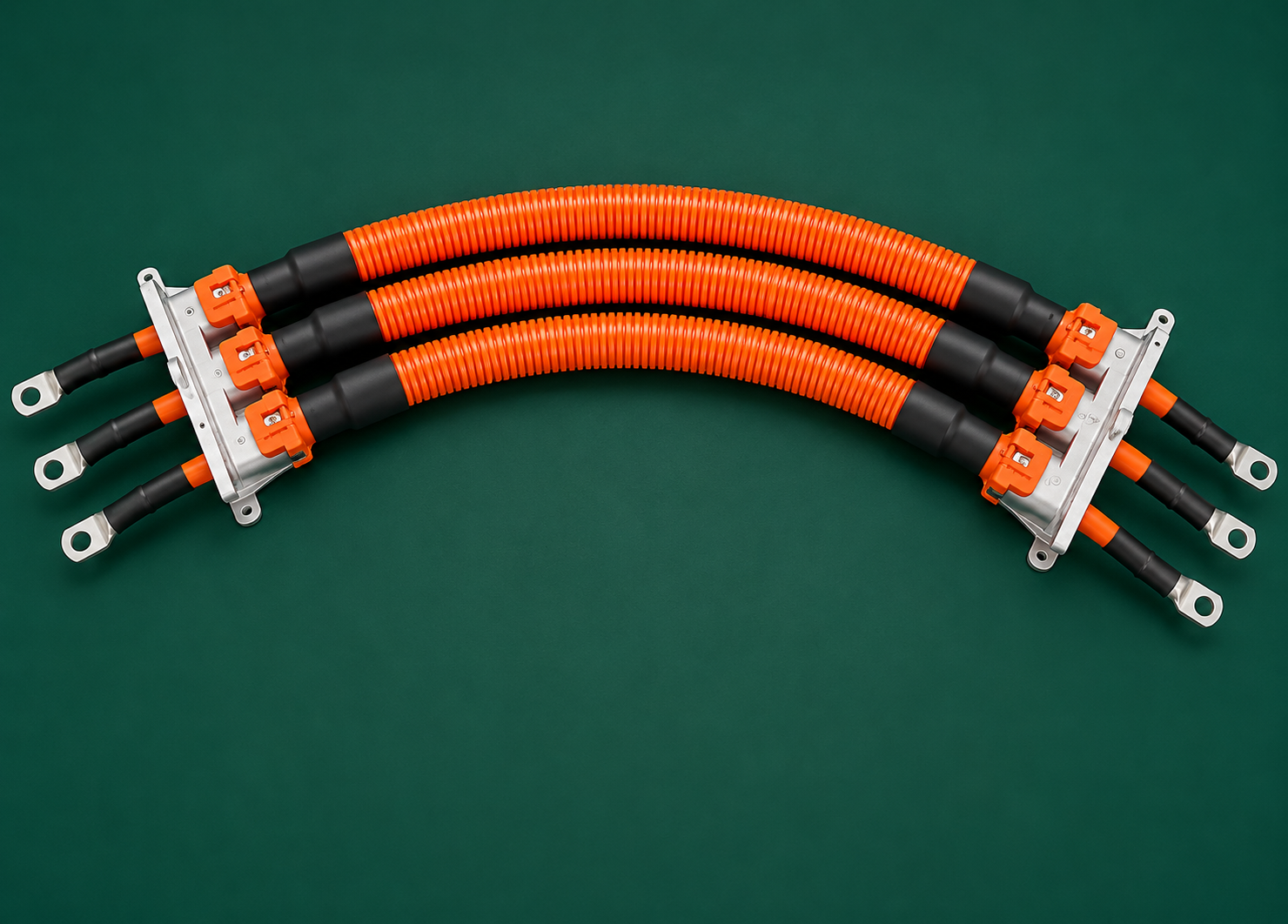 EV HV connector family overview — multi-style HVIL and ring-terminal harnesses