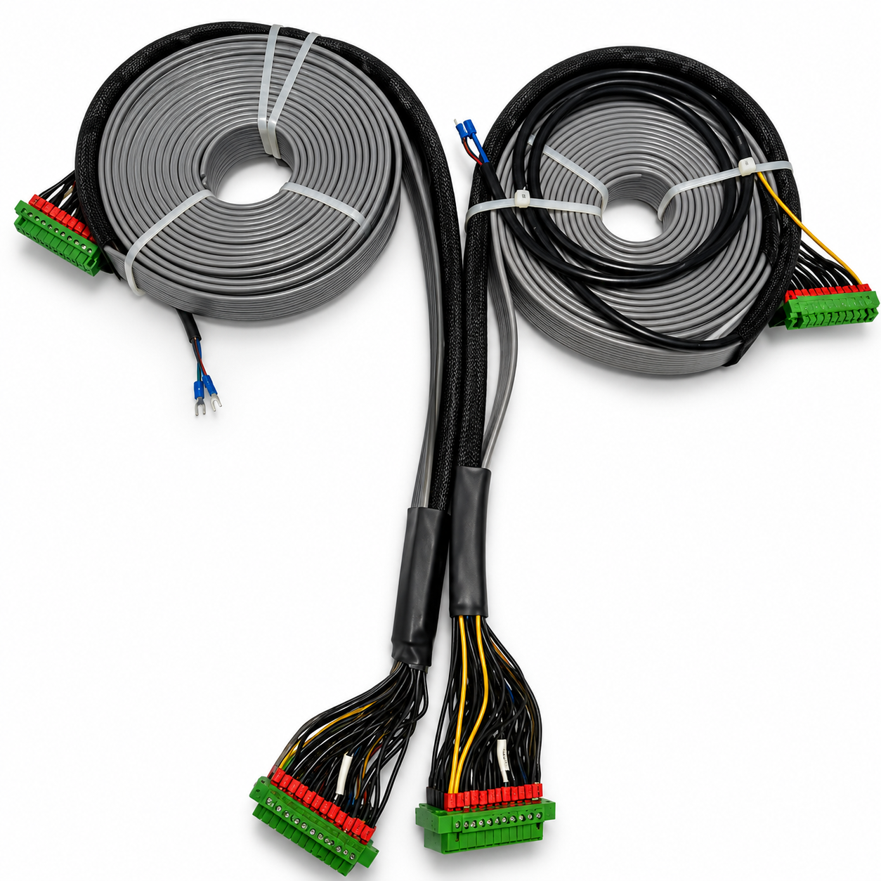 Flat Elevator Cable 12-Core — Cold / oil / water / flame resistant