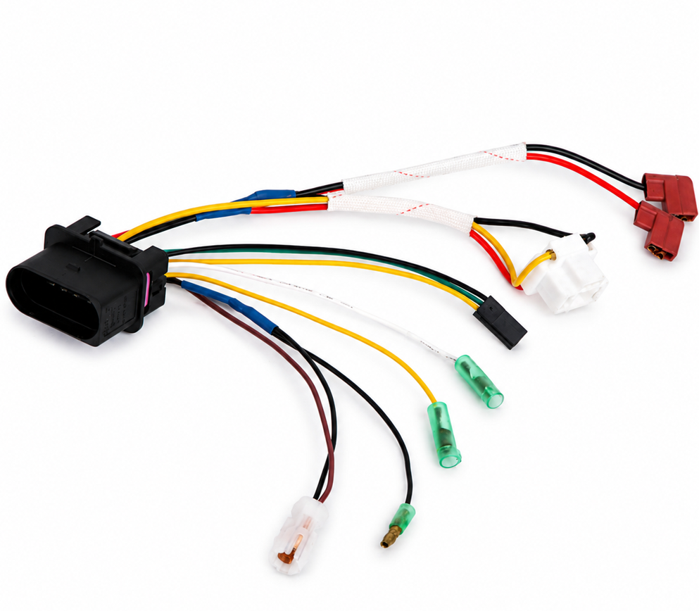 Headlight Conductive Harness — LED adapter with protective sleeve