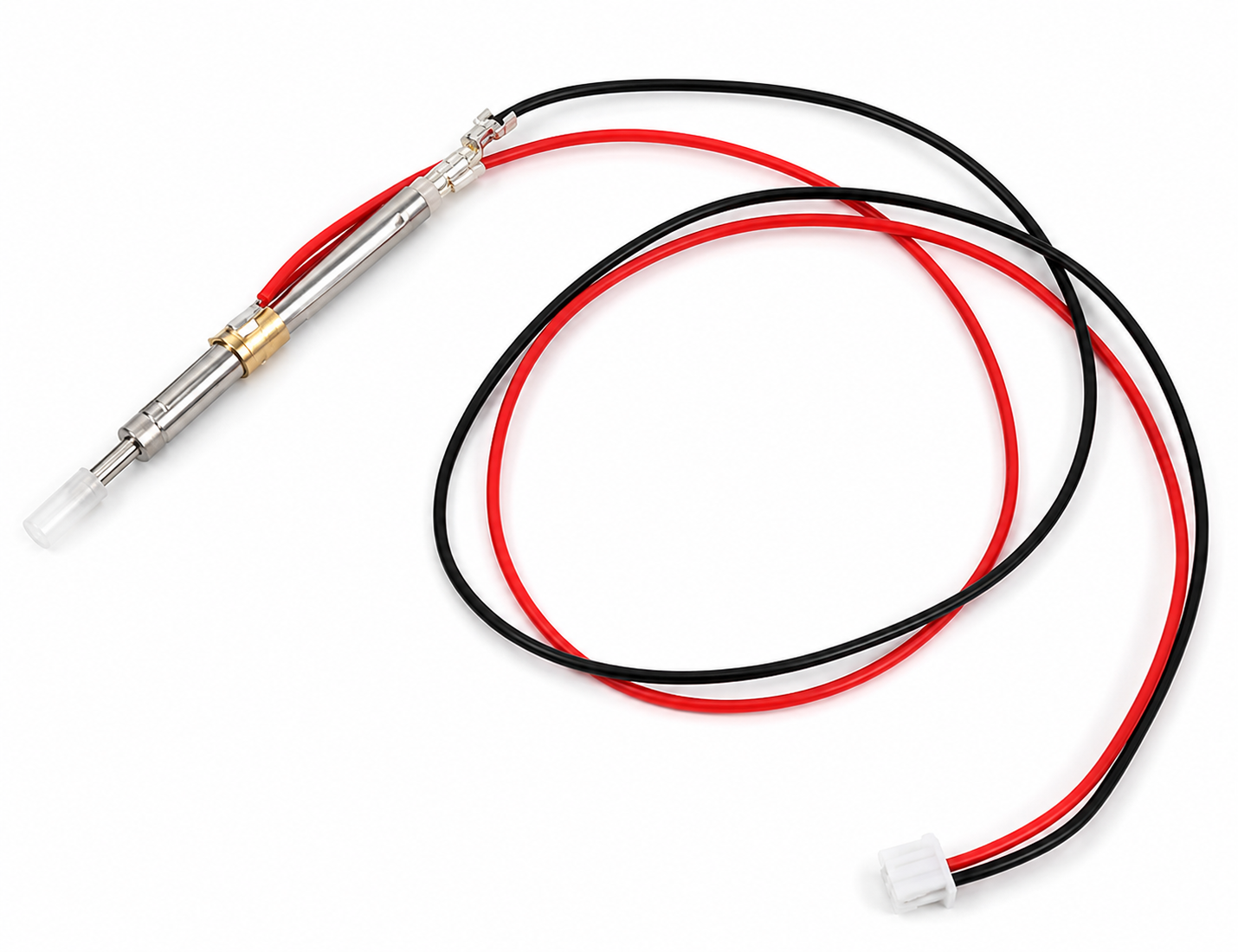 Cylindrical pressure sensor probe with JST microconnector