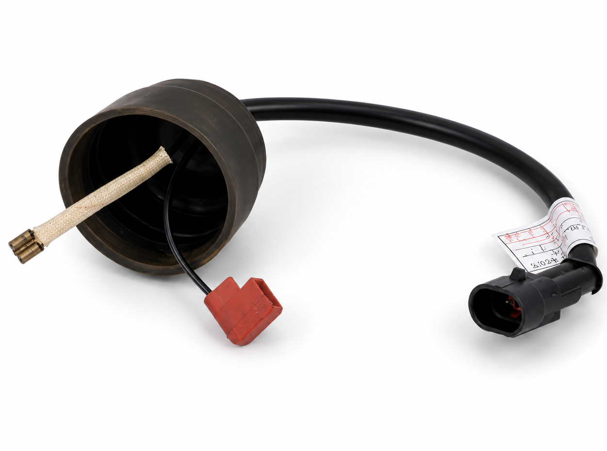 LED controller connector assembly with rubber seal — variant 2