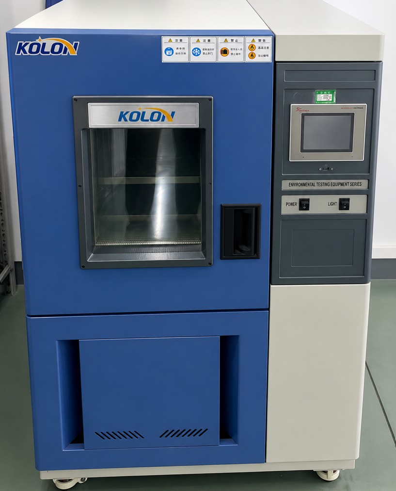 Salt spray test chamber for corrosion resistance testing per ISO 9227