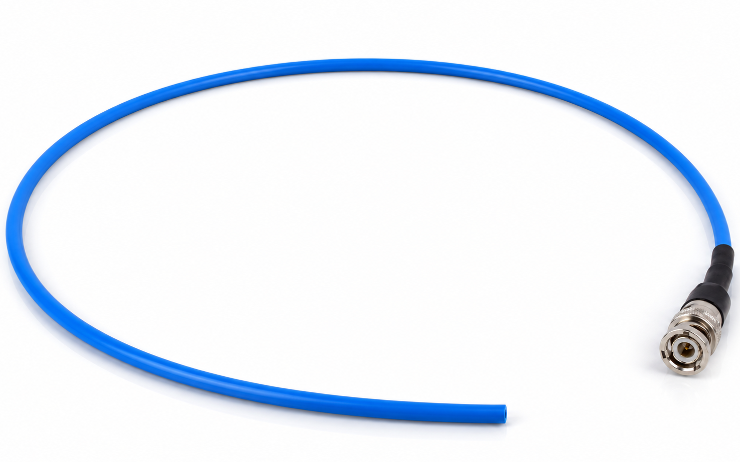 Blue PFA-jacket SMA high-frequency low-loss coaxial RF cable