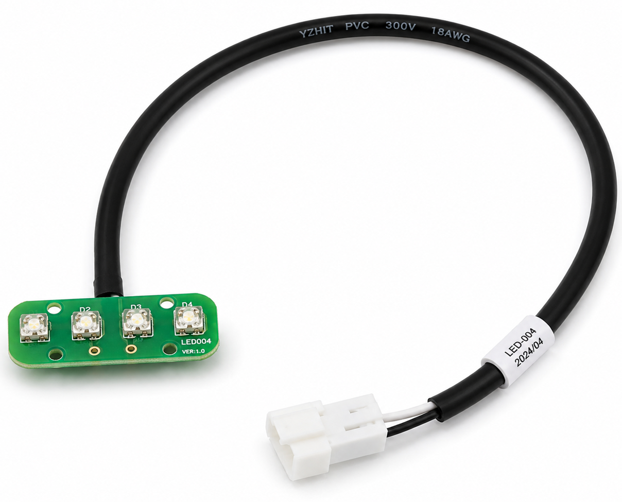 3-pin waterproof automotive connector with branched harness cable